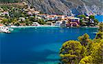 Traditional fishing village of Assos at Kefalonia island in Greece
