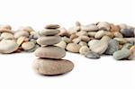 Five stones in zen balance