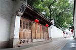 Tranqui Chinese traditional alley with buiiding of the Ming and Qing Dynasty beside,located at Three lanes and seven alleys,most famouse place for ancient architecture in the southeast of China,fuzhou,China.