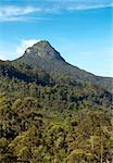 The view on top of the mountain Adam's Peak. Sri Lanka