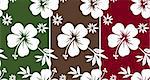 seamless hibiscus flower pattern