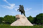 The Bronze Horseman - Peter I monument in Saint-Petersburg, Russia