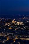 Night view of the Acropolis in Athens