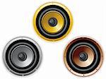 Vector - Round Isolated Sound Speaker. Set of 3 colors