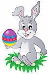 Easter bunny thème image 1 - illustration vectorielle.
