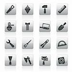 Bâtiment et Construction outils icônes - Vector Icon Set