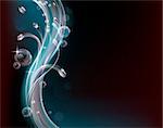 Contemporary style water abstract background graphic design