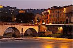 Roman Bridge in the Morning Light in Verona, Italy