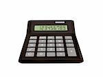 Calculator. 3d rendered. Isolated on white background.
