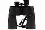 Binoculars on a white background