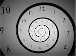 An image of a dark droste time spiral