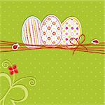 Easter holiday colorful seamless pattern background greeting card