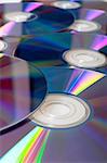 Background of Many Shiny CD Compact Disc