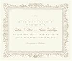 Vector Beige Ornate Frame. Easy to edit. Perfect for invitations or announcements.