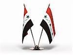 Miniature Flag of Iraq (Isolated with clipping path)