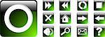 the vector set green web icon eps 8