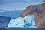 Iceberg, Nanortalik, Kujalleq, Kejser Franz Joseph Fjord, Greenland