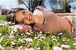 Woman Lying in Grass