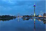 Media Harbour at Dusk, Dusseldorf, North Rhine Westphalia, Germany