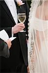 Bride and Groom During Wedding Ceremony