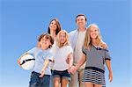 Family walking together outdoors