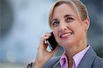 Female executive with a mobile phone