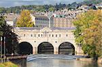 Pulteney Brücke am Fluss Avon, Bath, UNESCO World Heritage Site, Somerset, England, Vereinigtes Königreich, Europa