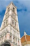 Campanile des Doms und der Kathedrale Santa Maria del Fiore, UNESCO-Weltkulturerbe, Florenz, Toskana, Italien, Europa