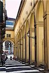 Le Corridor de Vasari (Corridoio Vasariano), patrimoine mondial de l'UNESCO, Florence, Toscane, Italie Europe