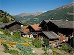 Le Walser village de Grimentz, Valais, Suisse Alpes, Suisse, Europe