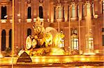 Plaza de Cibeles avec Fuente de Cibele, Madrid, Espagne, Europe