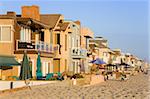 Maisons de bord de mer dans Newport Beach, Orange County, Californie, États-Unis d'Amérique, Amérique du Nord