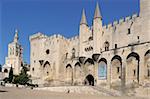 Kathedrale Notre-Dame des Doms und der Palais des Papes, UNESCO-Weltkulturerbe, Avignon, Provence, Frankreich, Europa