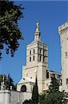 Papstpalast (päpstlichen Palast), UNESCO Weltkulturerbe, Avignon, Provence, Frankreich, Europa