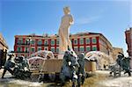 Fontaine du Soleil (Brunnen der Sonne), Place Massena, Nizza, Alpes Maritimes, Provence, Cote d ' Azur, Côte d ' Azur, Frankreich, Europa