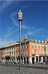 Modern sculptures in Place Massena, Nice, Alpes Maritimes, Provence, Cote d'Azur, French Riviera, France, Europe