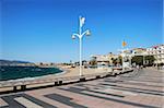 Plage Beaurivage (plage), vu du général De Gaulle Boulevard, St. Raphael, Provence, Côte d'Azur, France, Méditerranée, Europe