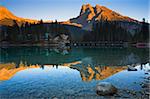 Emerald Lake und Lodge, Yoho-Nationalpark UNESCO World Heritage Site, British Columbia, Rocky Mountains, Kanada, Nordamerika