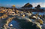 La côte accidentée à Mupe Bay, Côte Jurassique, patrimoine mondial de l'UNESCO, Dorset, Angleterre, Royaume-Uni, Europe