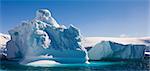 Icebergs près de l'île Enterprise, péninsule de l'Antarctique, l'Antarctique, les régions polaires