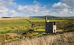 The remains of Wheal Betsy, the engine house of a lead and silver mine on the western fringes of Dartmoor National Park, Devon, England, United Kingdom, Europe