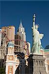 New York-New York Hotel and replica of Statue of Liberty, Las Vegas, Nevada, United States of America, North America