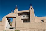 L'église de San Jose de Garcia, fondée en 1751, Las Trampas, Nouveau-Mexique, États-Unis d'Amérique, Amérique du Nord