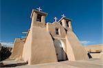 La Mission de St. Francis de Assisi, Ranchos de Taos, Nouveau-Mexique, États-Unis États of America, vieux en Amérique du Nord