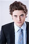 Close-up Portrait of Young Businessman