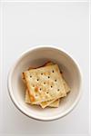 Soda Crackers in Bowl