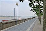 Strandpromenade, Düsseldorf, Nordrhein-Westfalen, Deutschland