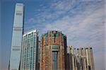 Skyline in Union Square West Kowloon, Hongkong