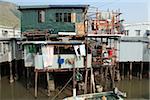 Échasse maisons à Tai O, Lantau Island, Hong Kong