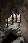 Corridor of Huanxiu villa Huanxiushanzhuang, Suzhou, China